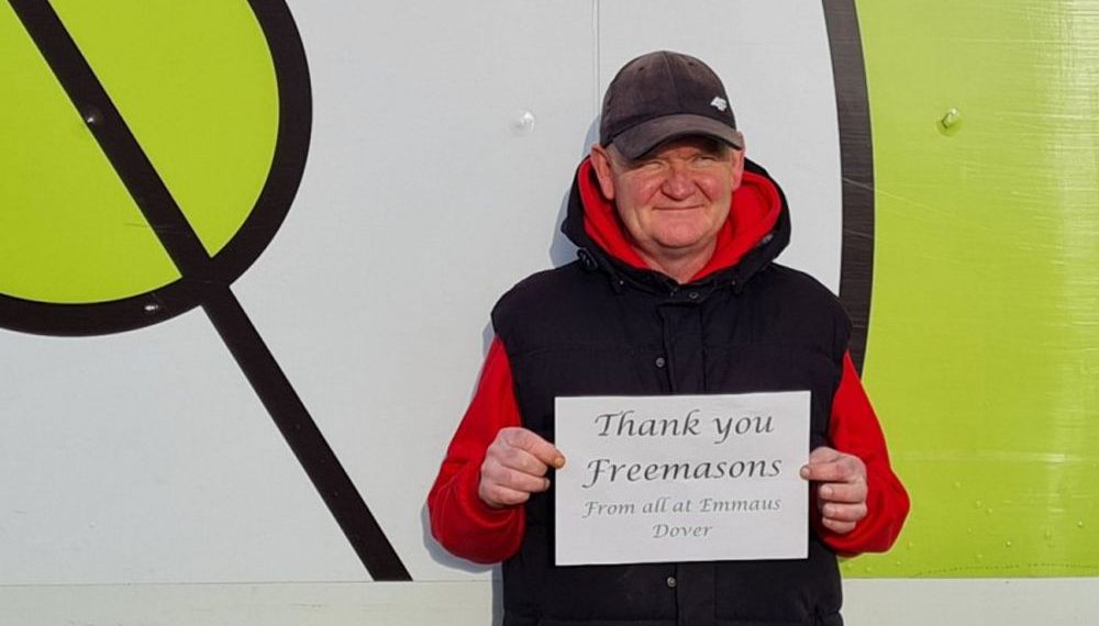 Freemasons donate £17,500 to Dover homelessness charity