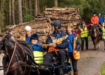 Freemasons make donation to Ebor Vale Group of Riding for the Disabled