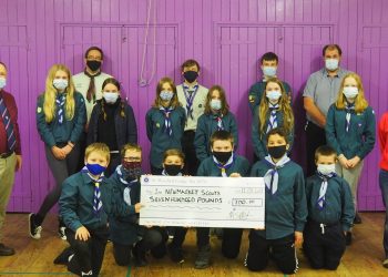 Newmarket Scouts receive donation from Cambridgeshire Freemasons