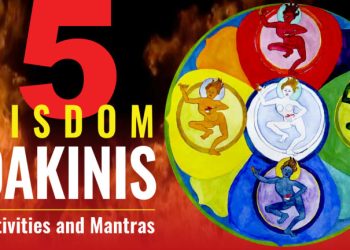 Video: Five Buddhist Wisdom Dakinis: Dharma Activities including Chod, with Mantras sung by Yoko Dharma – 49 languages subtitled