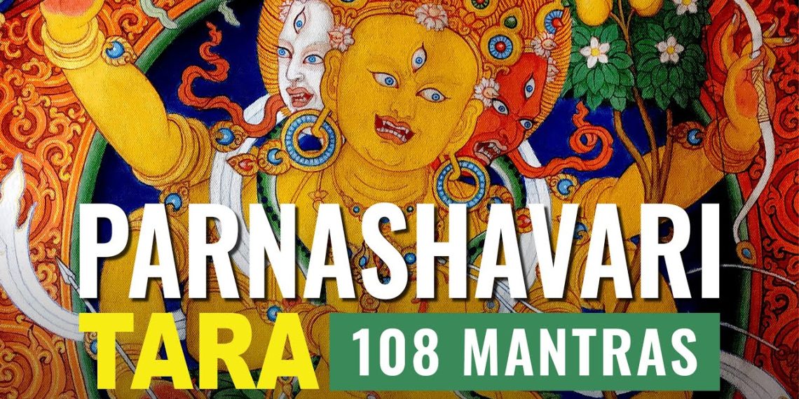 Video: Healing Parnashavari Tara Mantra 108 times with beautiful master art visualizations sung beautifully by Hrishi
