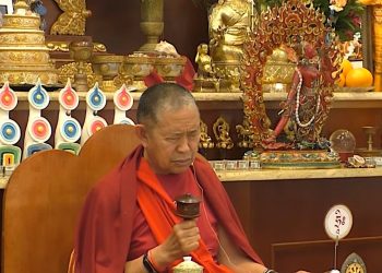 What are deities? Not other than “the qualities of the fully awakened… latent within us.” Who is Guru? “the pointer to these qualities”