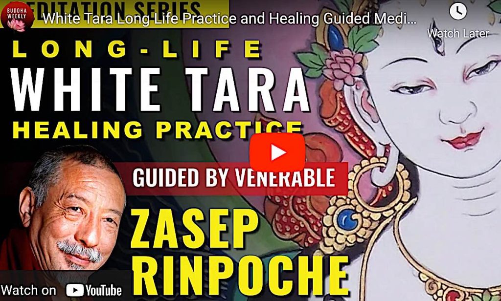 Featured Video: Guided White Tara visualization and teaching with Mantra, Venerable Zasep Rinpoche