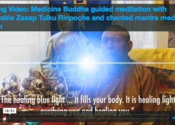 FEATURED VIDEO: Medicine Buddha Healing visualization, practice and mantra with Ven. Zasep Rinpoche