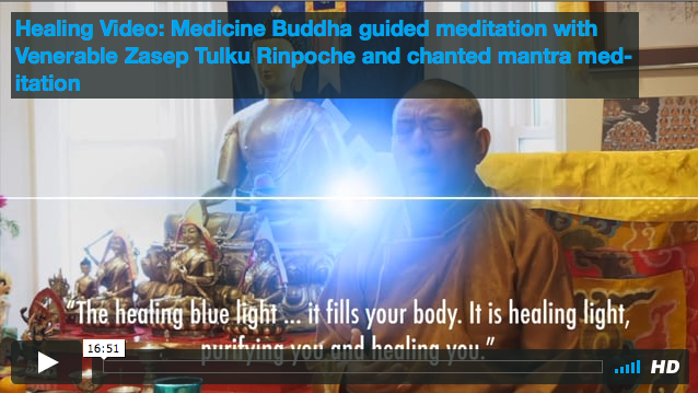 FEATURED VIDEO: Medicine Buddha Healing visualization, practice and mantra with Ven. Zasep Rinpoche