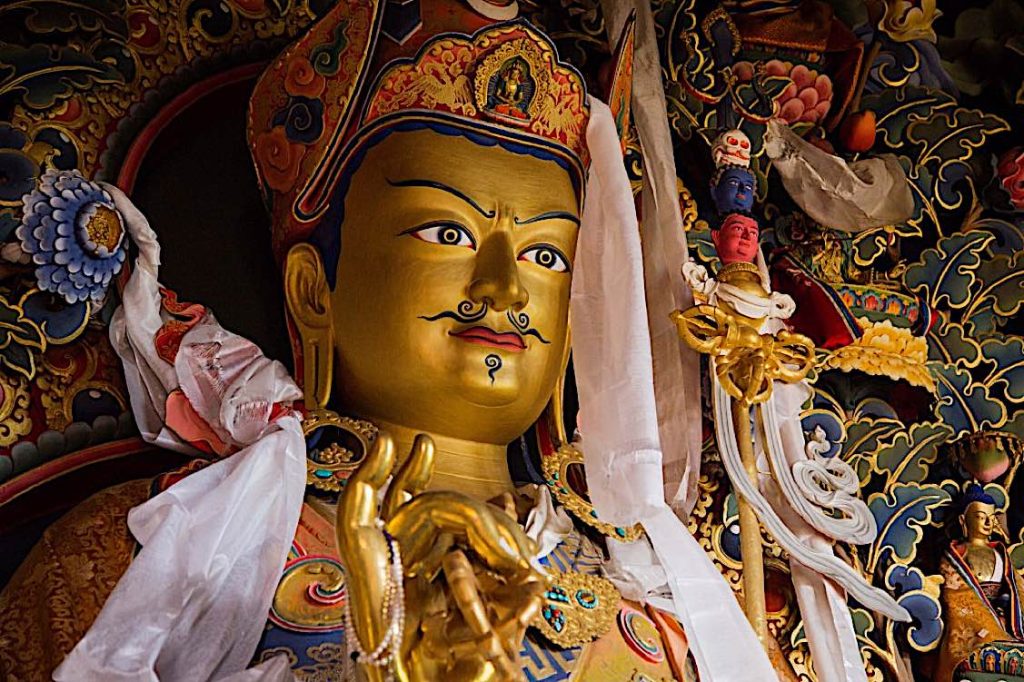 Guru Rinpoche teaching Lady Yeshe Tsogyal: on Taking Refuge “an end to birth and death”