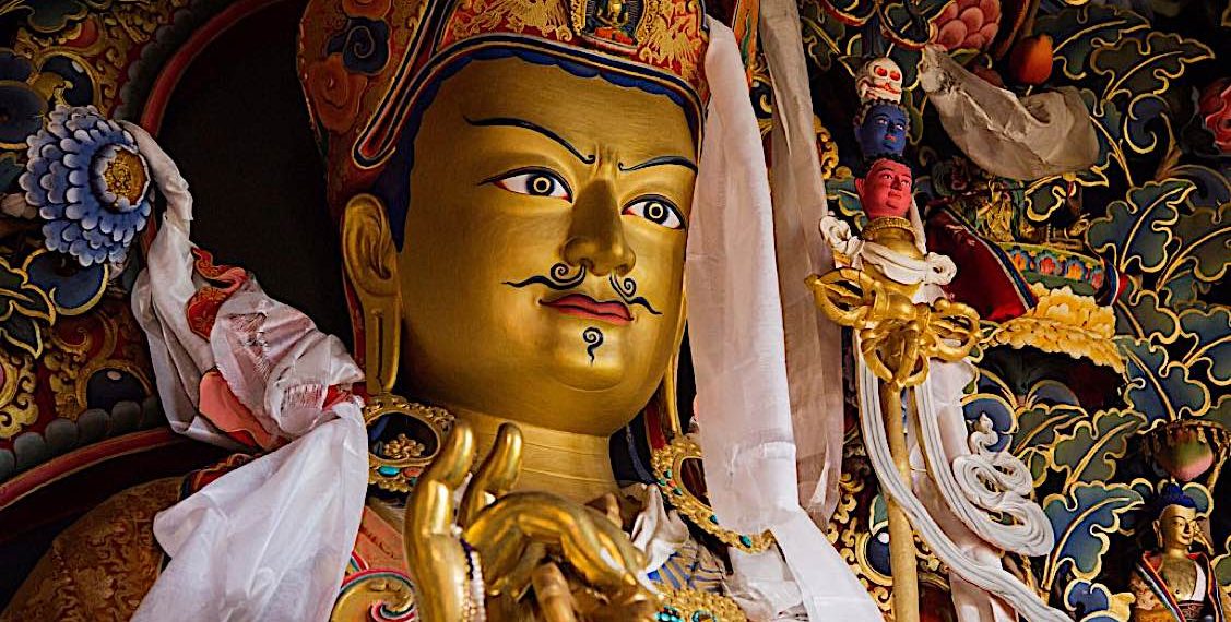 Guru Rinpoche teaching Lady Yeshe Tsogyal: on Taking Refuge “an end to birth and death”