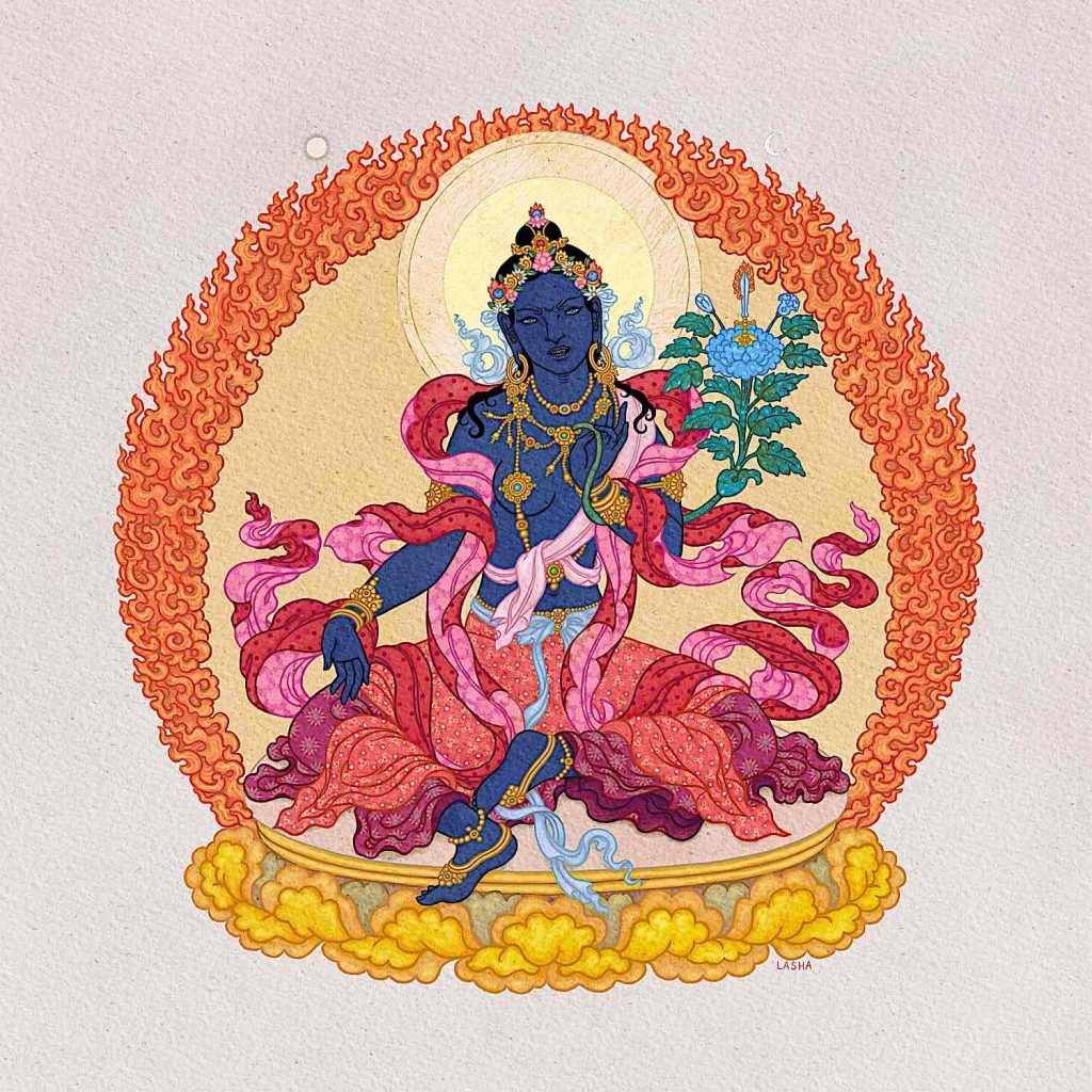 Black Tara — Destroyer of Enemies and Evil, Who Protects from All Negativities and Obstacles Internal or External