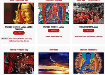 Important Buddha Dharma Dates for December, 2023