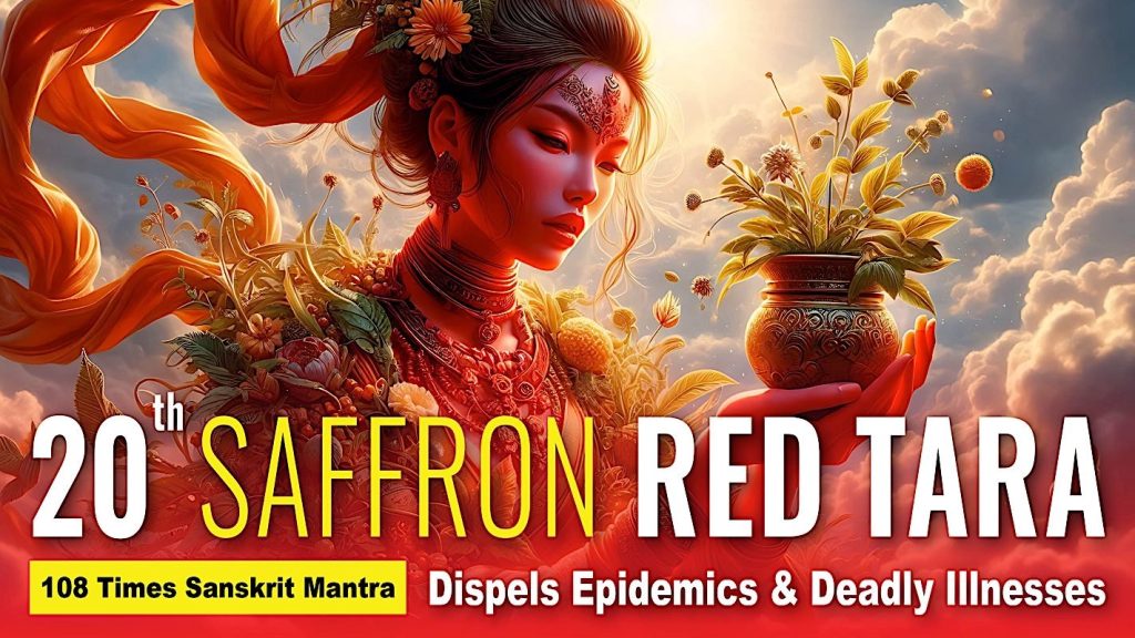 Video: 20th Saffron Red Tara Mantra 108 Times Sanskrit Mantra Dispels Epidemics and Disease - Buddha Weekly: Buddhist Practices, Mindfulness, Meditation