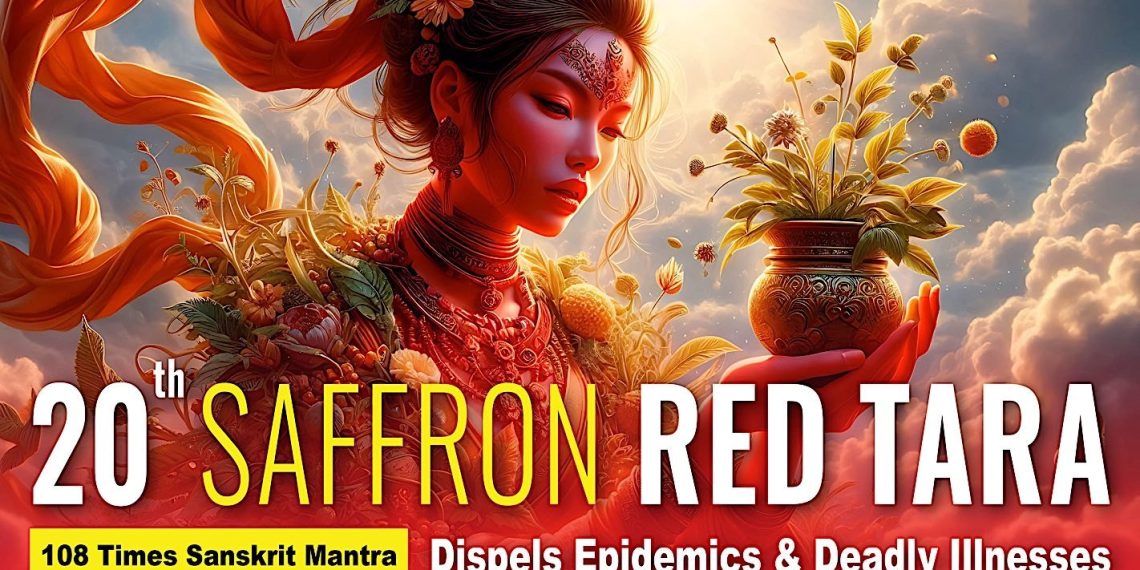 Video: 20th Saffron Red Tara Mantra 108 Times Sanskrit Mantra Dispels Epidemics and Disease - Buddha Weekly: Buddhist Practices, Mindfulness, Meditation