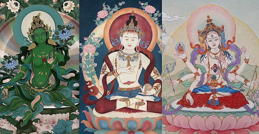 Why are Vajrasattva, Tara and Ushnisha Vijaya described as the Three Supremes? Triad of Practice: Purifying Ignorance; Overcoming Samsaric Dangers; Triumph Over Death - Buddha Weekly: Buddhist Practices, Mindfulness, Meditation