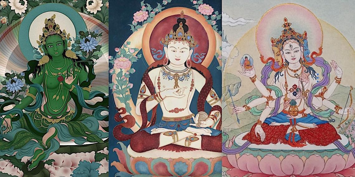 Why are Vajrasattva, Tara and Ushnisha Vijaya described as the Three Supremes? Triad of Practice: Purifying Ignorance; Overcoming Samsaric Dangers; Triumph Over Death - Buddha Weekly: Buddhist Practices, Mindfulness, Meditation