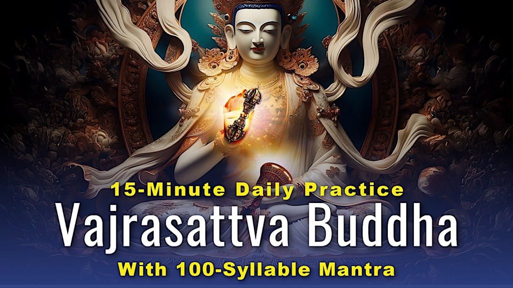 Video: Vajrasattva 15-Minute Concise Daily Practice with 100-Syllable Mantra: Purification and Merit - Buddha Weekly: Buddhist Practices, Mindfulness, Meditation