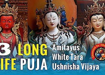 ✨ Official Music Video: 3 DEITIES LONG LIFE PUJA AND MANTRAS : Benefits long life, healing, purification, auspiciousness PERFORMED BY @3GemsBand for Supreme Merit Day! ✨  - Buddha Weekly: Buddhist Practices, Mindfulness, Meditation