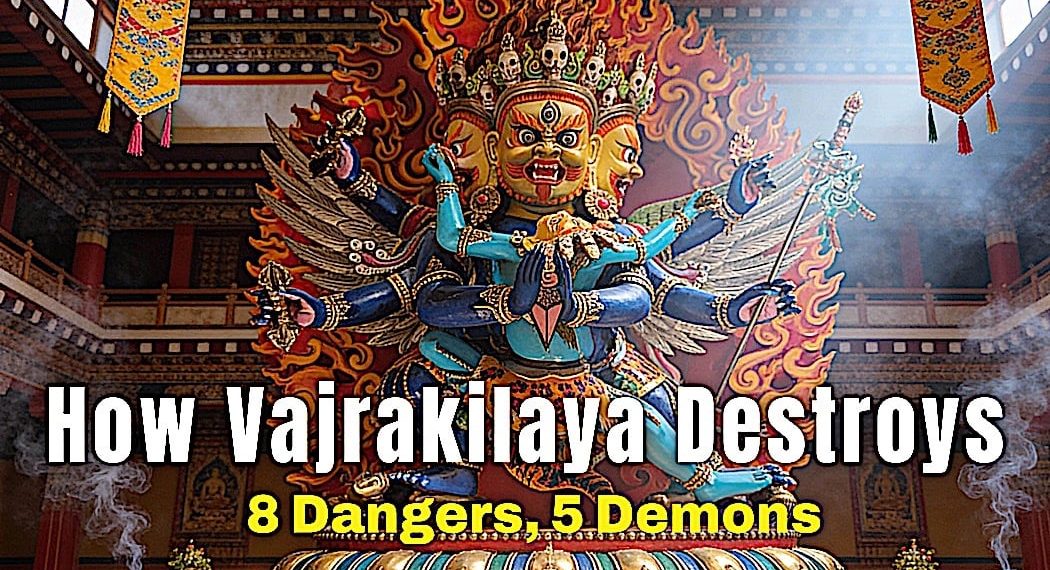 Video: Vajrakilaya — Vajrasattva’s Angry Face of Great Love protecting you from the 5 poisons and 8 Dangers - Buddha Weekly: Buddhist Practices, Mindfulness, Meditation