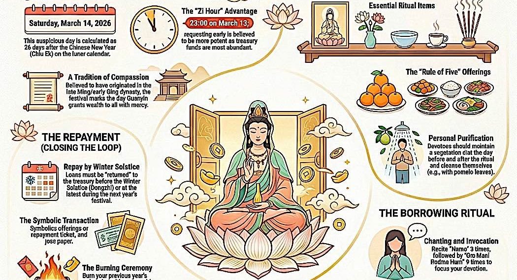 Special Merit Opportunity: Avalokiteshvara Guanyin's "Money Borrowing Day" - Need a Loan on your "merit"? March 14, 2026 is the Day - Buddha Weekly: Buddhist Practices, Mindfulness, Meditation