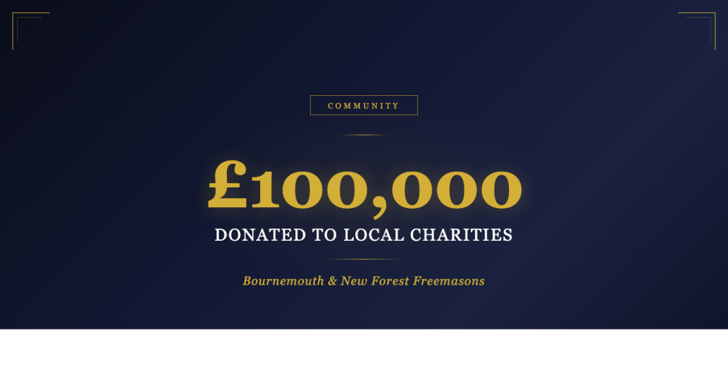 Bournemouth Freemasons Distribute Nearly £100,000 to Local Charities in One Event