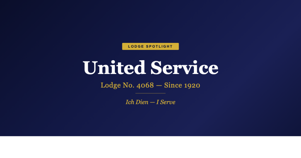 Lodge Spotlight: United Service Lodge No. 4068 - Freemasonry Matters