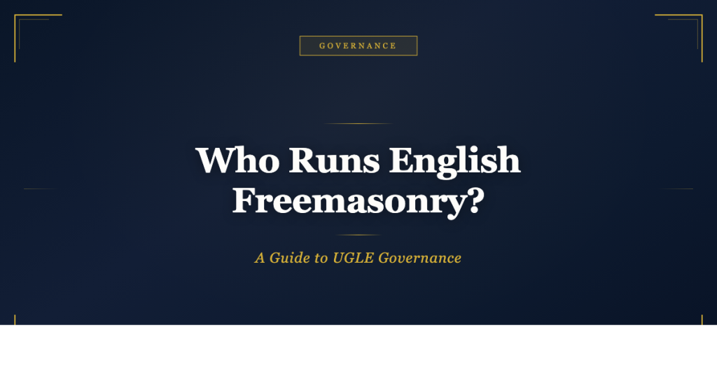 Who Actually Runs English Freemasonry? A Plain-Language Guide to UGLE Governance - Freemasonry Matters
