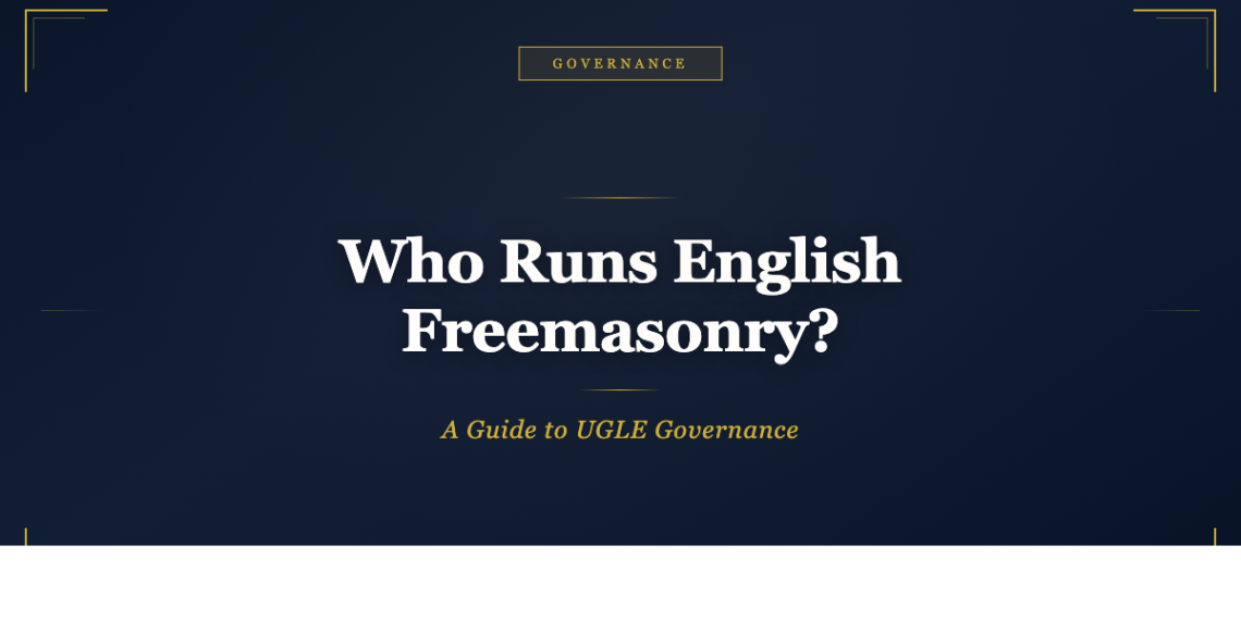 Who Actually Runs English Freemasonry? A Plain-Language Guide to UGLE Governance - Freemasonry Matters